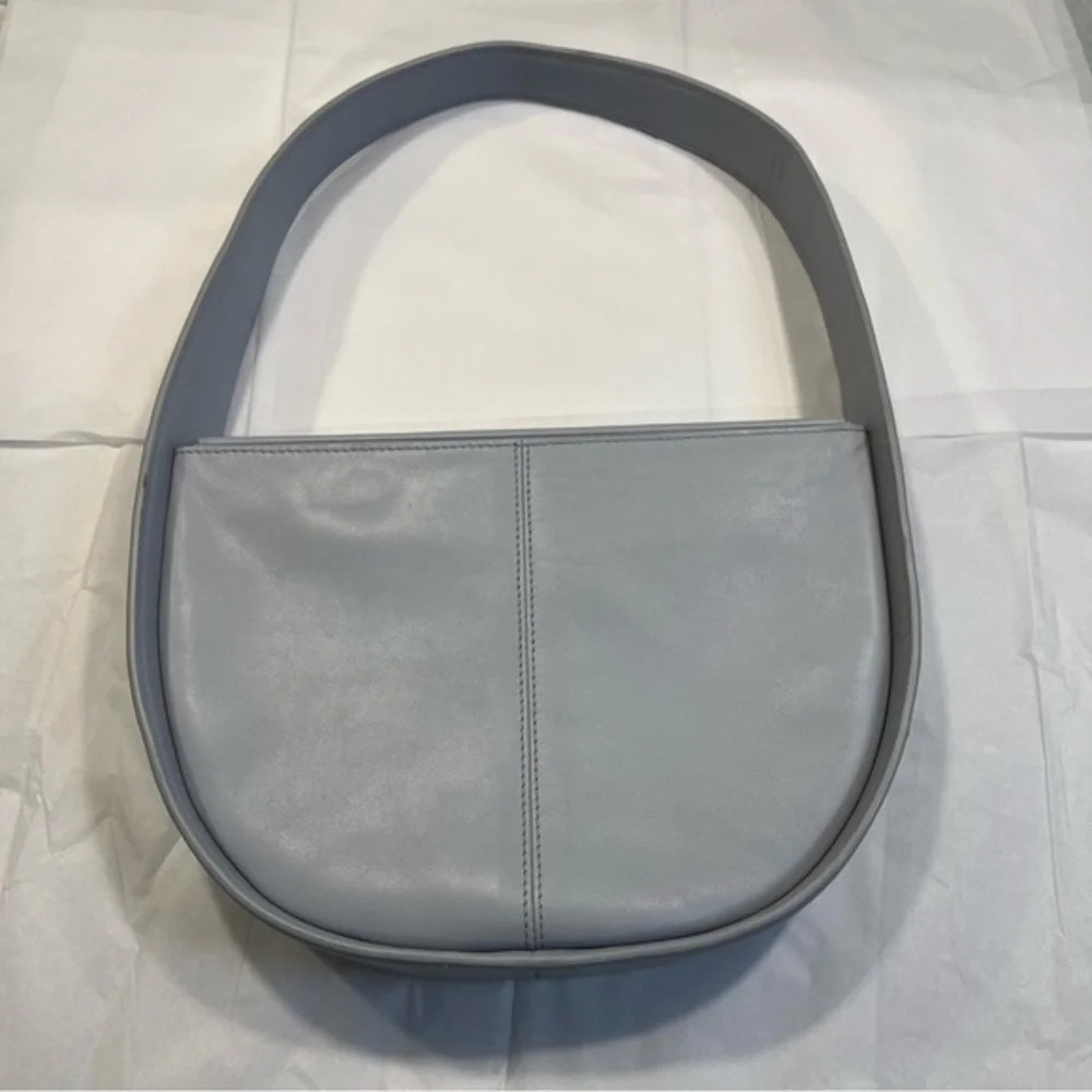 Nwot Behno Greta Light Grey Leather Shoulder Bag — image 6 of 7